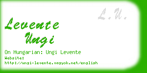 levente ungi business card